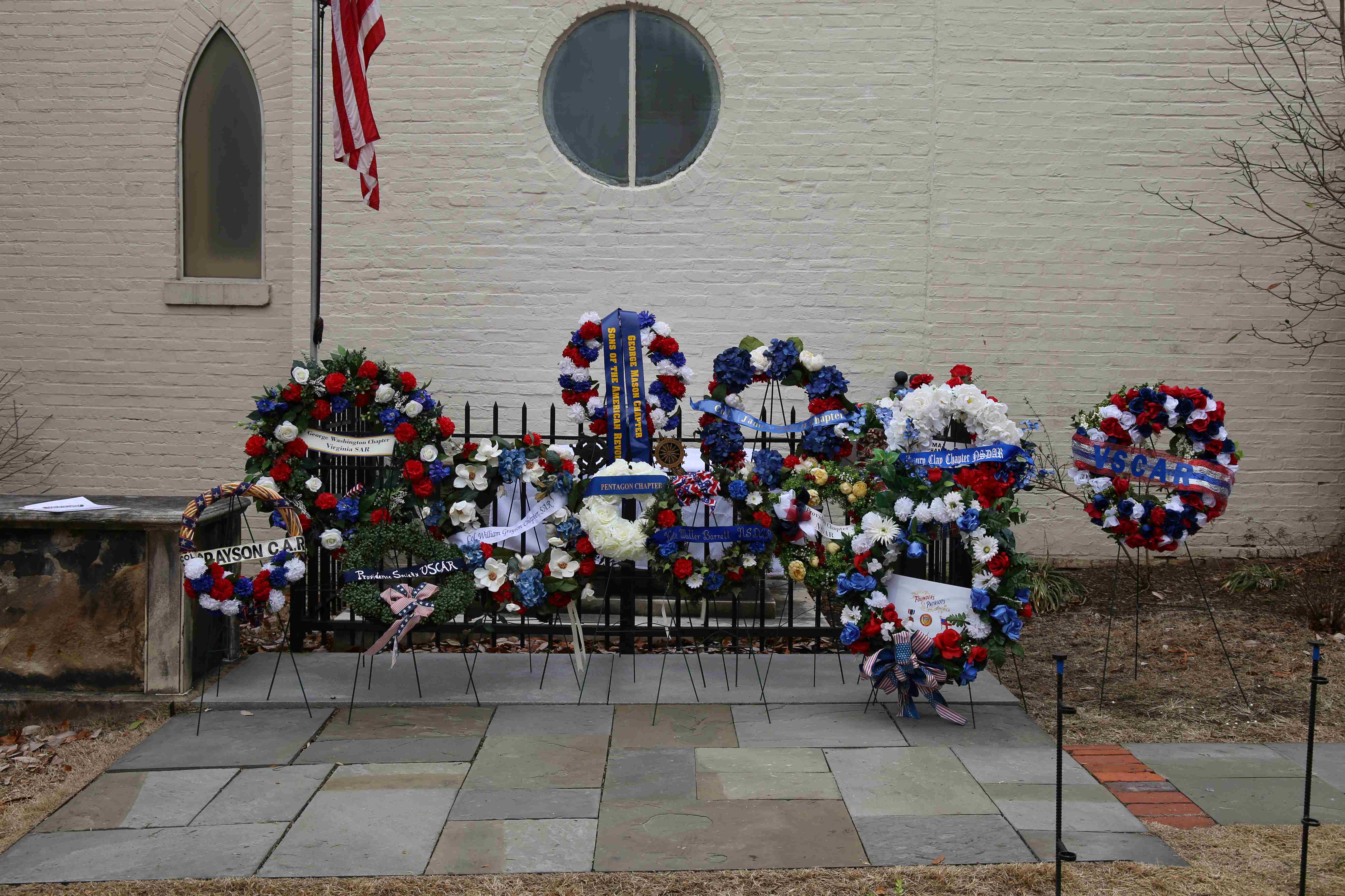 Wreaths at the Tomb of the Unknown Solider of the American Revolution