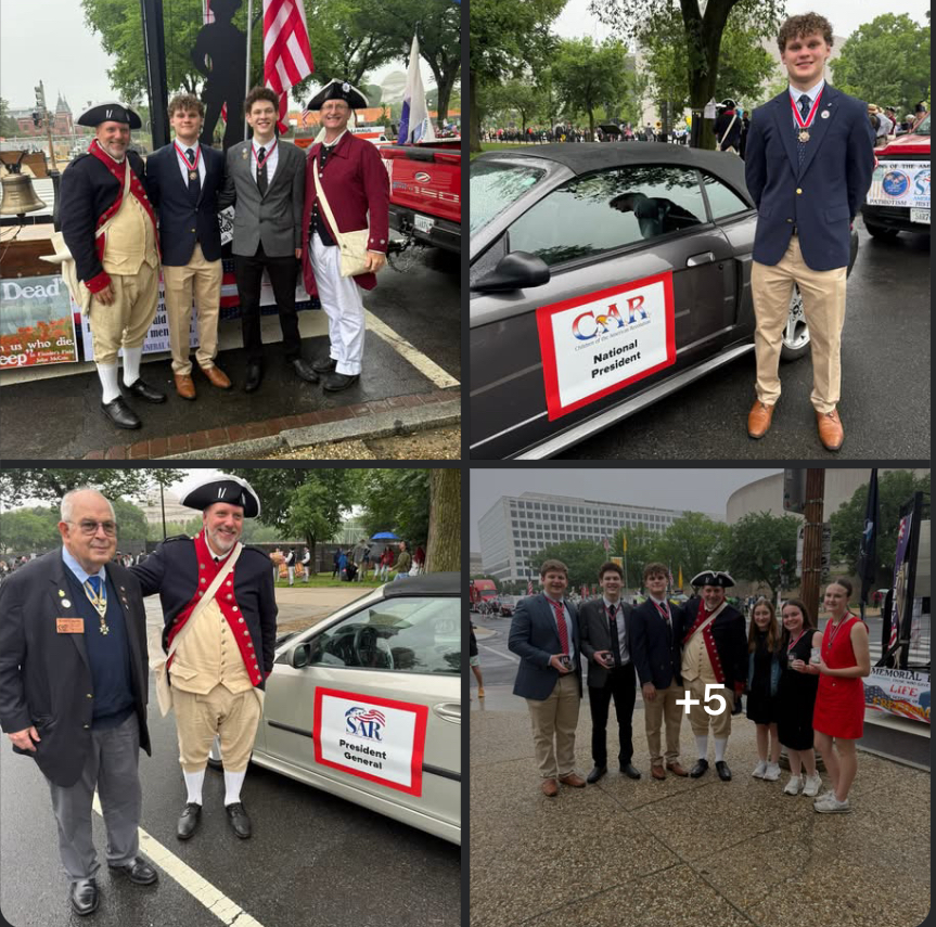 Photo collage at National Memorial Day Parade 2026