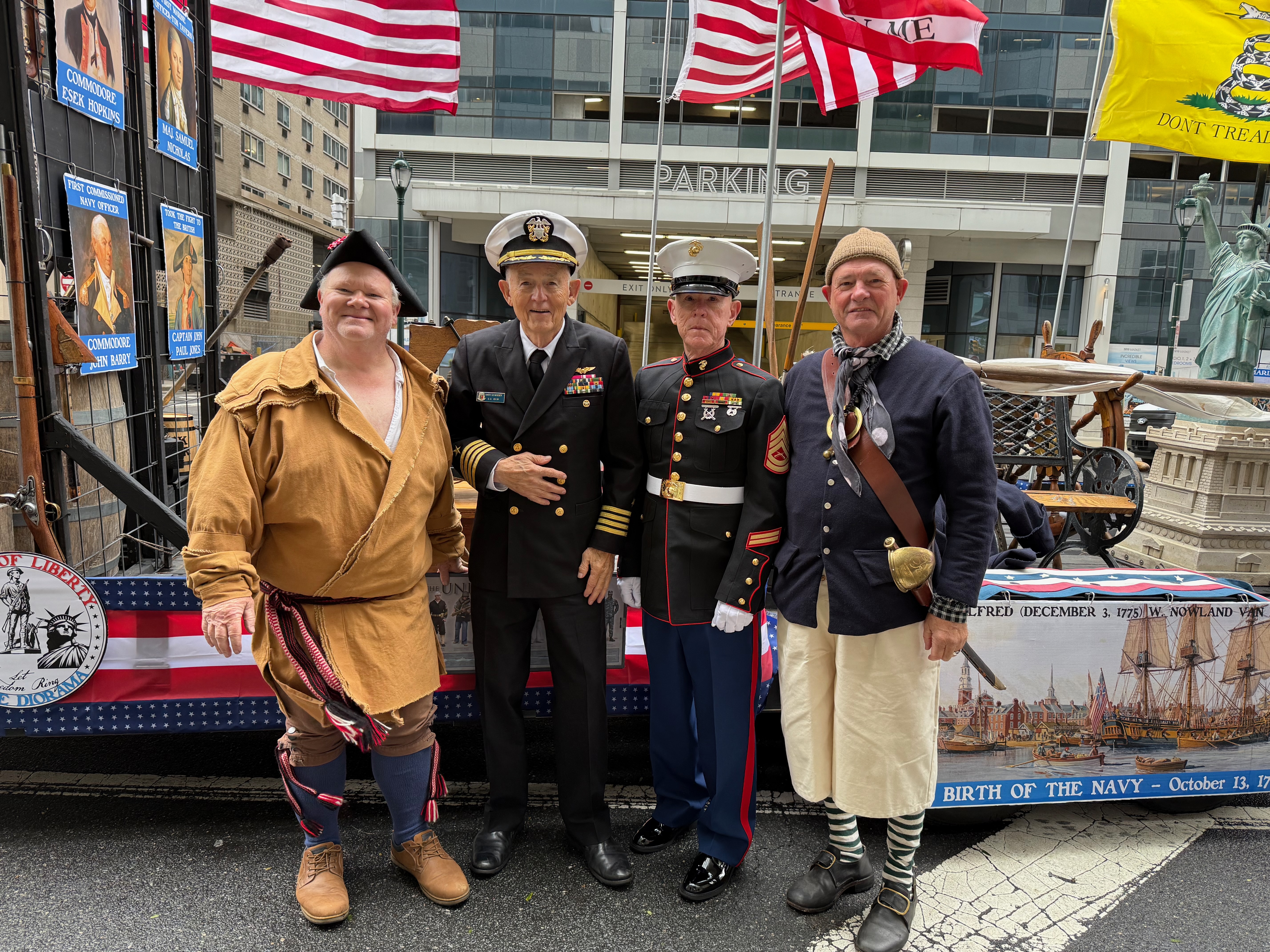 Members of the Sgt Major John Champe Chapter SAR at Navy-USMC 250th Anniversary Members of the Sgt Major John Champe Chapter SAR at Navy-USMC 250th Anniversary