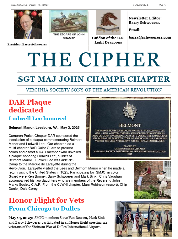 Cover page of the May 2025 newsletter