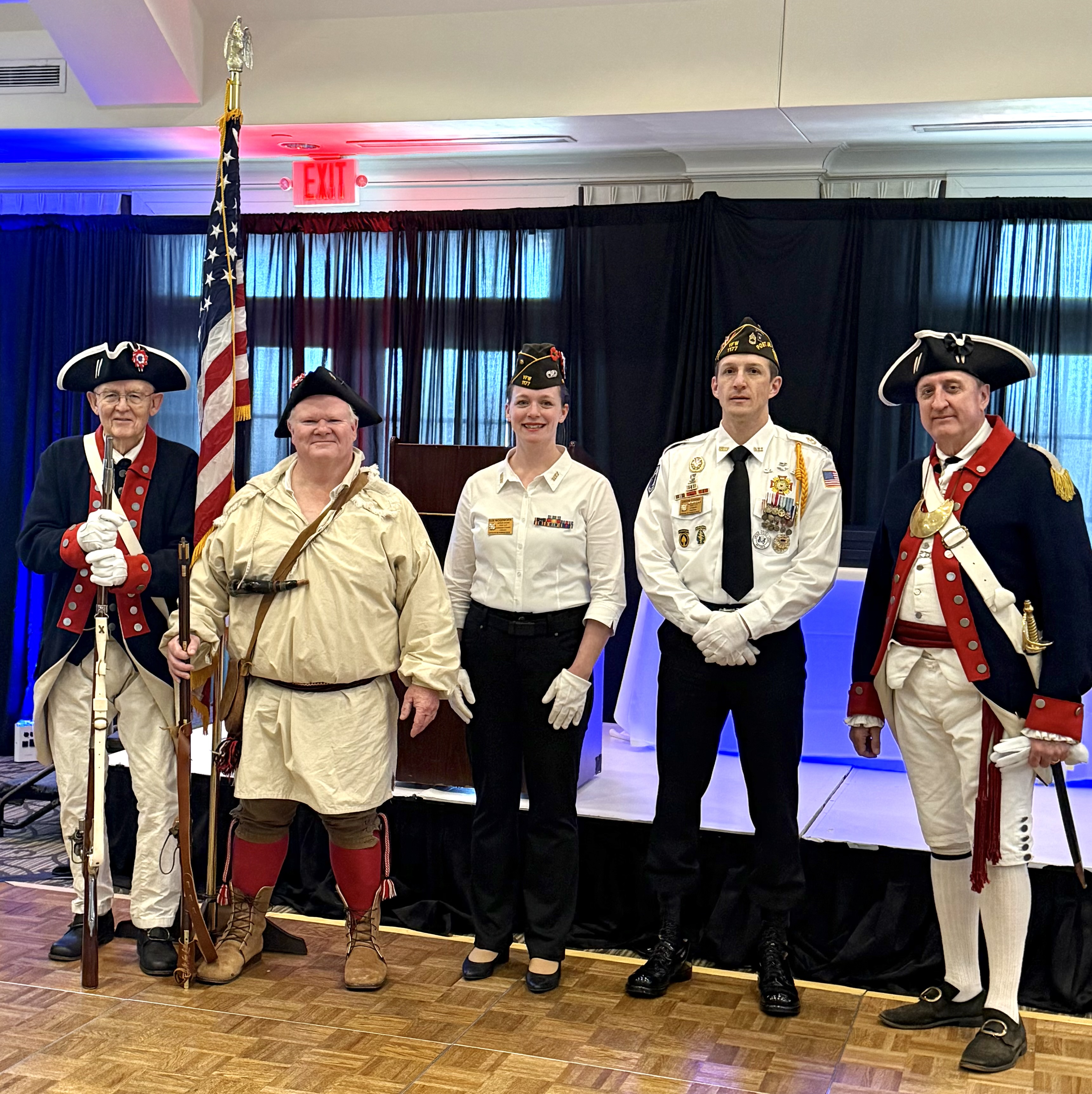 Sgt Maj John Champe Chapter gather for group photo (March 2026)