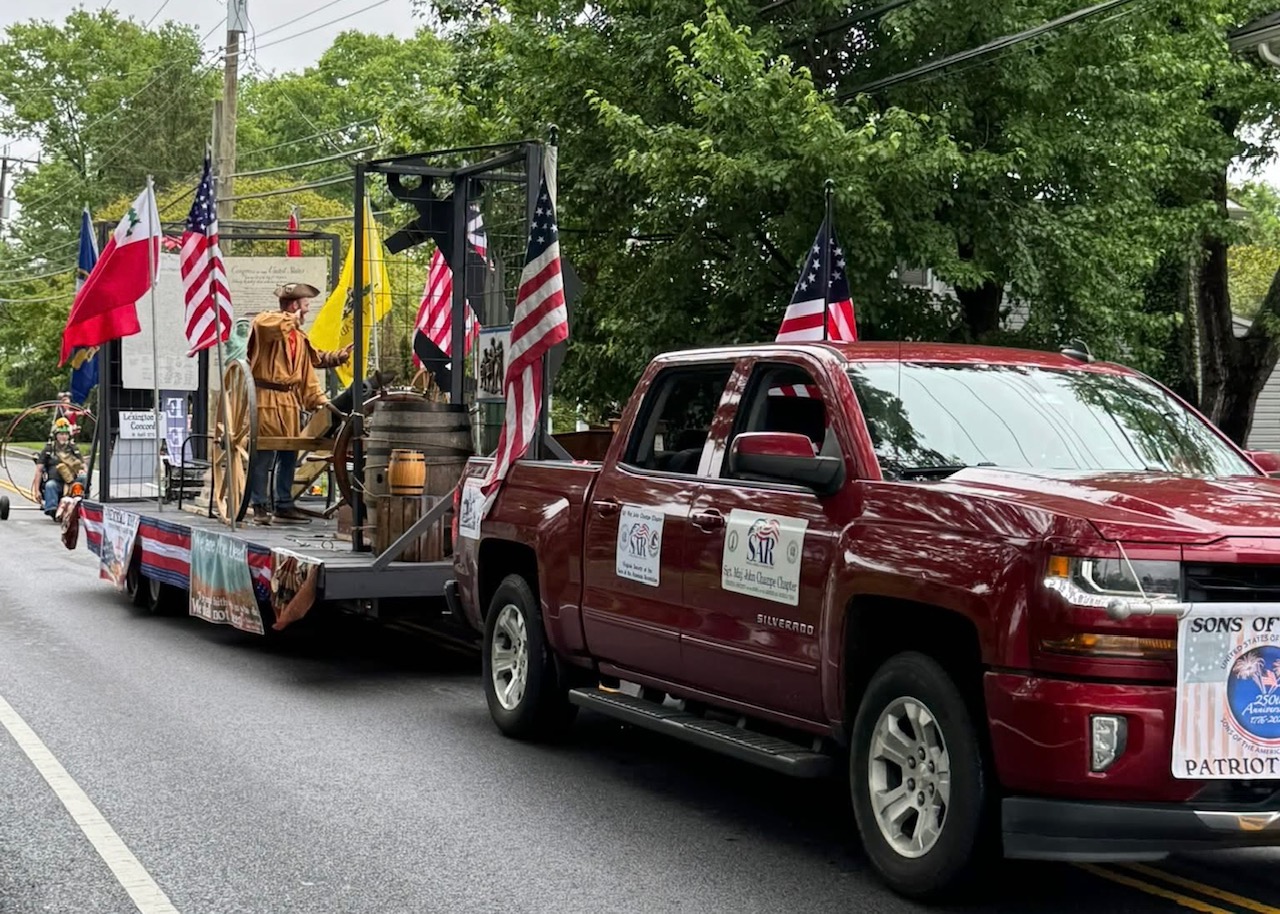 Float #2 from the Sgt Maj John Champe Chapter at Memorial Day Parade