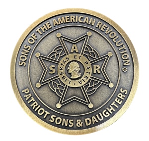 Bronze medallion for Patriot Sons and Daughters 