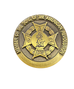 Bronze medallion for Compatriots of the Sons of the American Revolution 