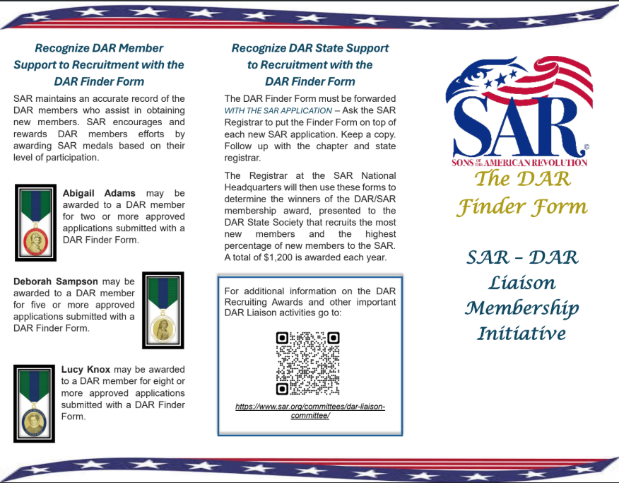 Image of tri-fold of DAR Finder Form