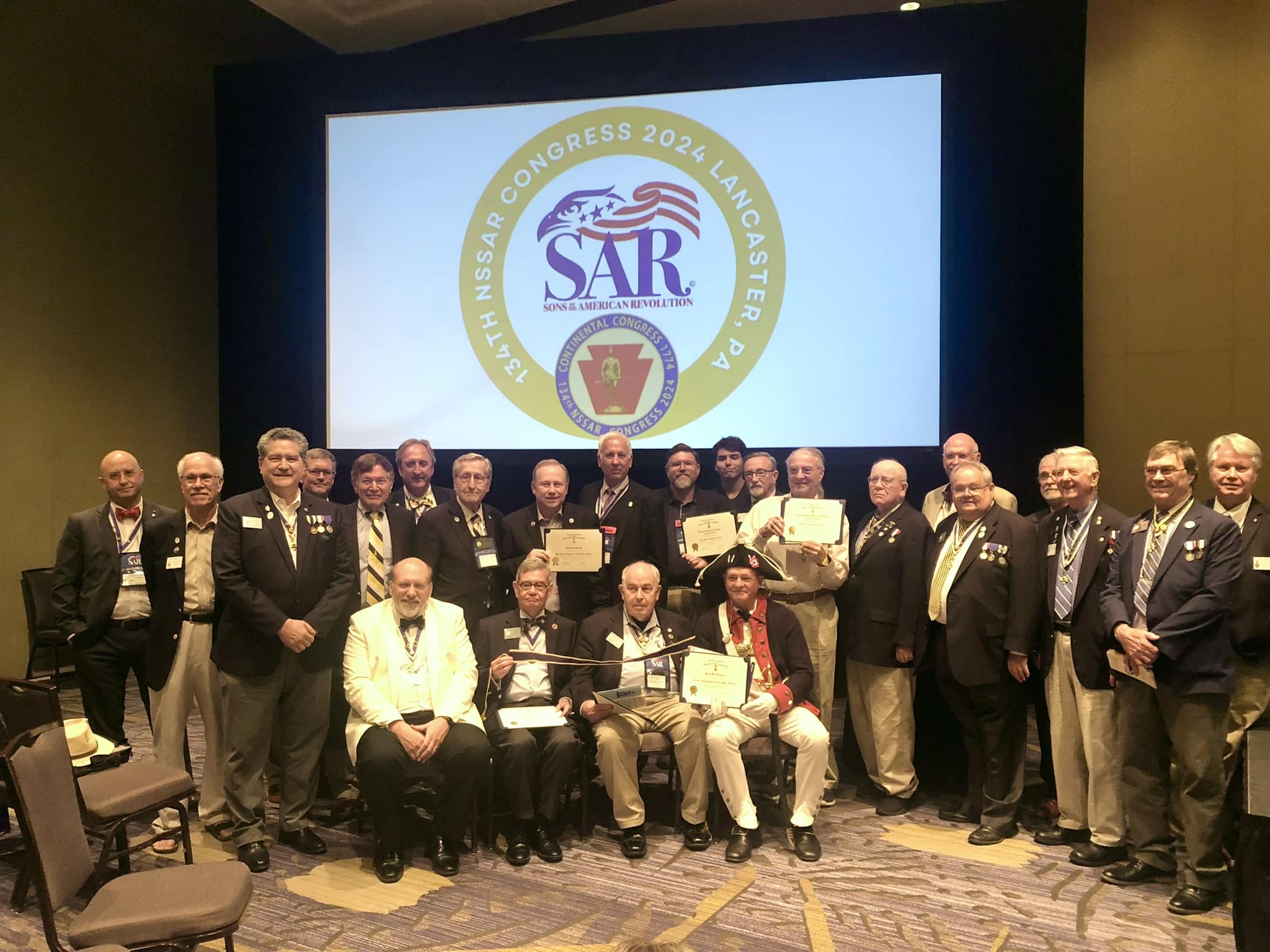 Compatriots of the Virginia Society at the 134th Annual Congress in Lancaster