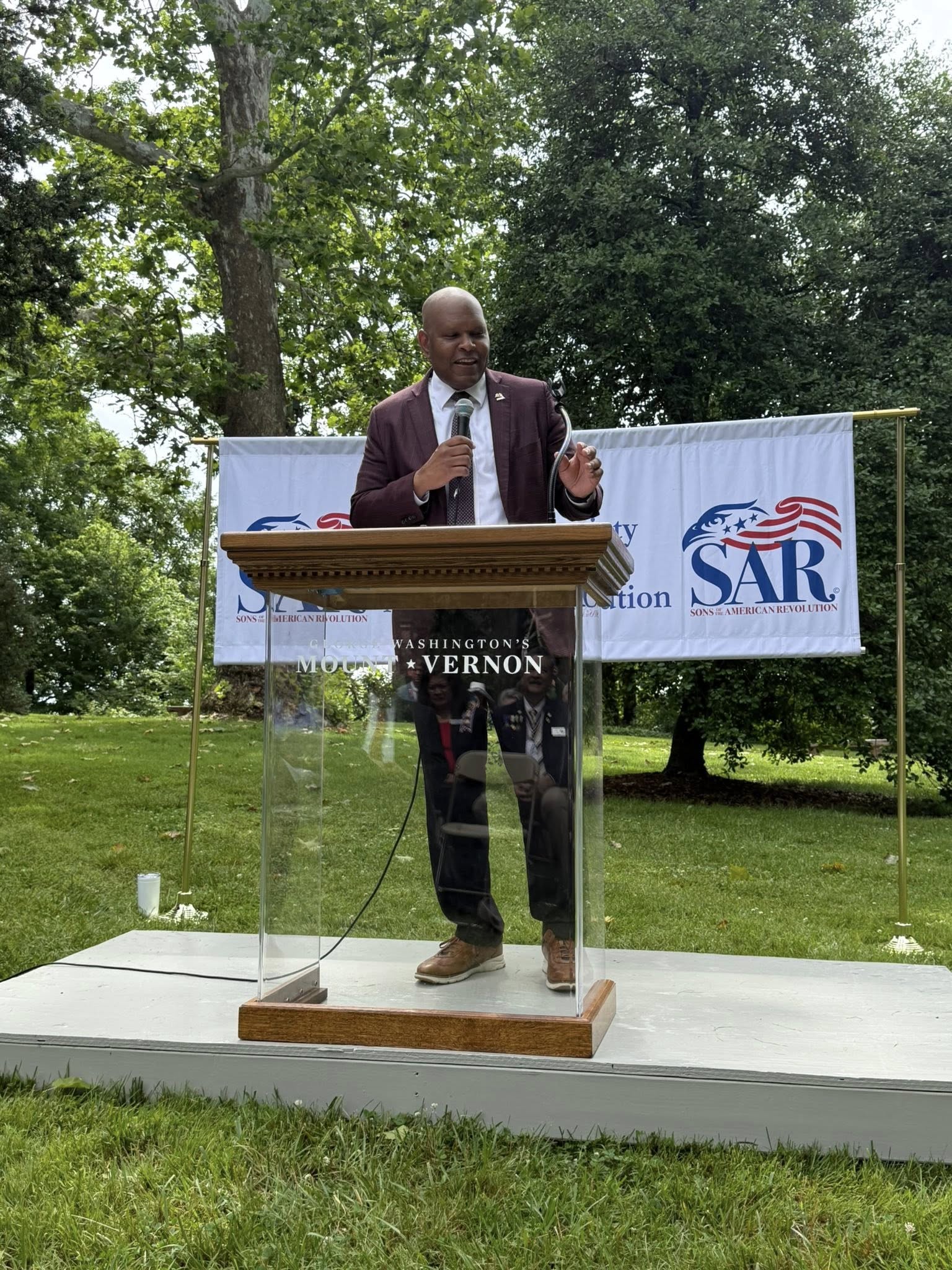 Lt. General Leslie Smith addresses the crowd at Army 250 Event